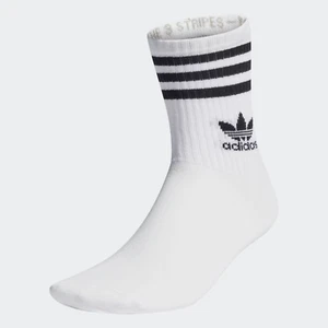 3 Pairs Mens Adidas Originals Trefoil Mid Cut Crew Length Socks 8.5-10 BNWT - Picture 1 of 1