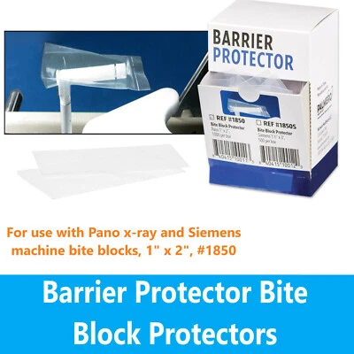 PALMERO Dental Panoramic Bite Block Covers for pano x-ray and Siemens 1"W X 2"L 1000/Box