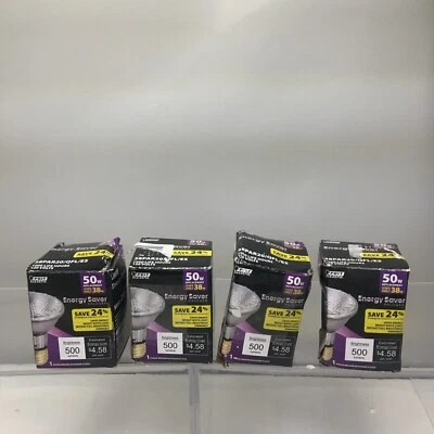 4 X Feit 50w Light Bulb PAR20 Flood Bright White Dimmable  52300      221a - Image 1 of 4