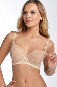 NWT Le Mystere 163 Sexy Mama Nursing Bra 34G Ivory Nude Full Coverage - Picture 1 of 5