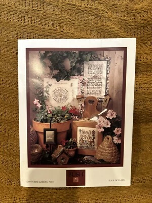Shepherds Bush DOWN THE GARDEN PATH Cross Stitch Chart Bird House Hive Cottage - Image 1 of 4