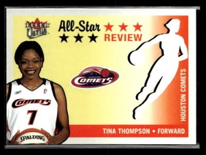 Tina Thompson 2003 Ultra WNBA #9 AS All-Star Bewertung Seattle Storm - Bild 1 von 2