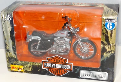 Maisto Harley Davidson 1999 XL 1200C Sportster motocicleta diecast 1:18 serie 6 Foto 1 de 4