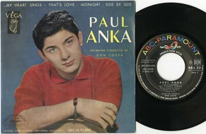 "Paul ANKA" My heart sings / Midnight / That's love / Side by side (EP français) - Picture 1 of 2