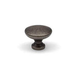 32 mm Antik Zinn Schrankknopf Silber Klassisch Rund Küchentür Schublade Zug - Bild 1 von 10