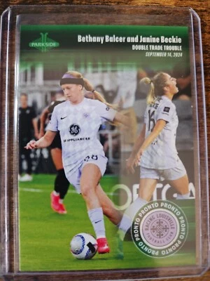 2024 Parkside Pronto NWSL Bethany Balcer Janine Beckie /345 SP #126 Louisville - Image 1 of 2