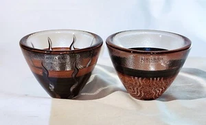 Kosta Boda TONGA Votives/Cups – Set of 2 – Designed by Monica Backstrom - EXC - Picture 1 of 6