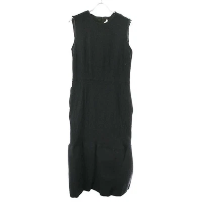 Vestido Comme des Garcons 22AW Lana Nylon Sin Mangas GJ-O019 Negro XS ITQ1Q3AXXU1E Foto 1 de 4