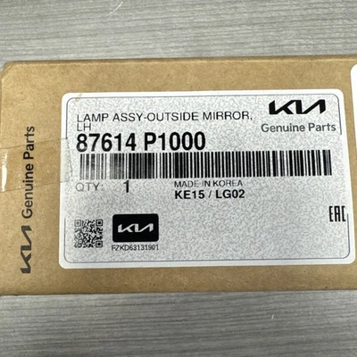 Repetidor de lámpara de señal de espejo lateral izquierdo OEM 87614P1000 Kia Sportage 2023 Foto 1 de 3