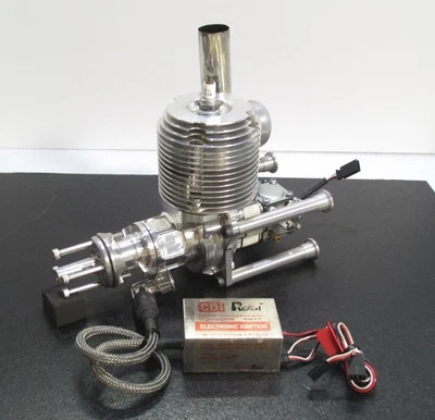 MINTOR33 33cc 2-stroke gasoline engine with muffler for R/C airplane, used f/s - Image 1 of 4