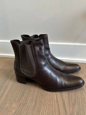 Botines Eddie Bauer Talla 9.5 M Cuero Marrón Foto 1 de 4