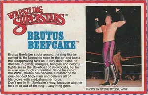 1984 Titan WWF Brutus Beefcake BIO CARD SP20 - Picture 1 of 1