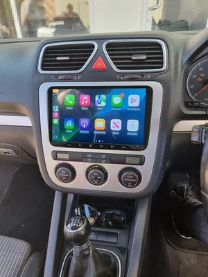 Android 14 Car Stereo Carplay Radio GPS Navi WIFI FM Für VW Eos 2006–2015+Kamera - Bild 1 von 4