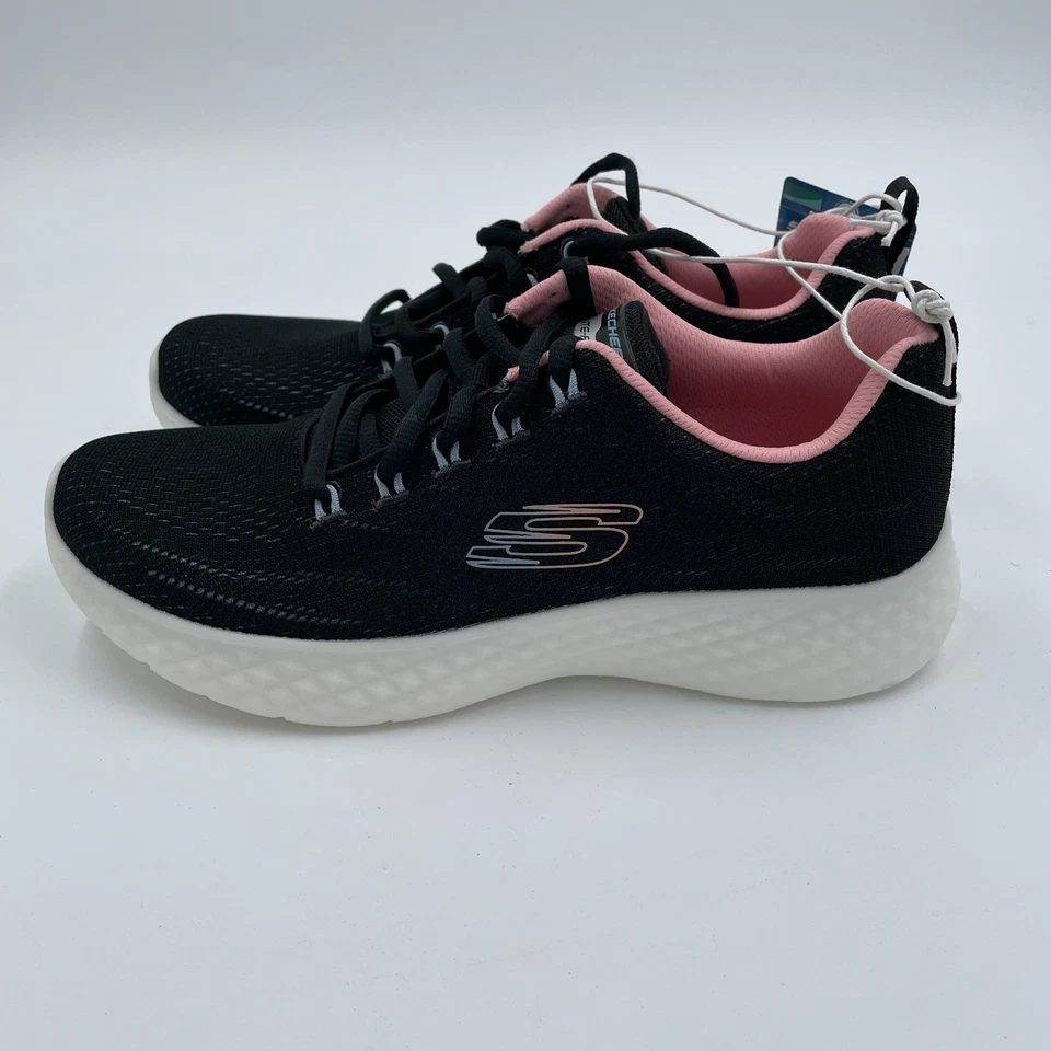 SKECHERS Women's Lite Foam Lightweight Air-Cooled Running Sneaker Shoes ~ Black - Image 1 of 4