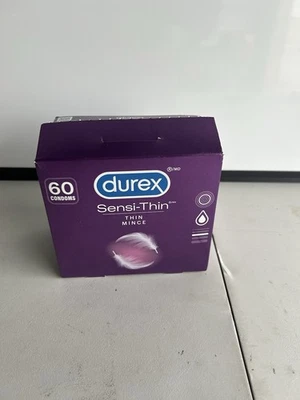 Condones Durex Sensi-Thin, lubricados, súper delgados, paquete económico, caja abierta de 58 unidades Foto 1 de 4