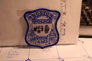 police patch  BOSTON POLICE MASSACHUSETTS IDENTIFICATION UNIT - Picture 1 of 1