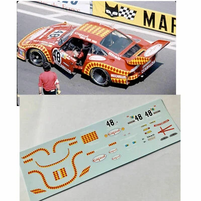 decals calcas deco 1/43 porsche 935 turbo le Mans 1978 sponsor Meccarillos - Immagine 1 di 2