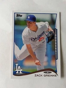 2014 Topps #142 Zack Greinke Los Angeles Dodgers - Picture 1 of 2
