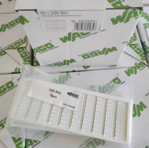 5 piezas/1 bolsa nueva Wago 209-501 209501 marca placa blanca envío gratuito - Imagen 1 de 4