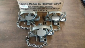 3 MB 550 CLOSED JAW 2 COIL COYOTE TRAP MINNESOTA BRAND BOBCAT FOX TRAPPING DUKE - Picture 1 of 1