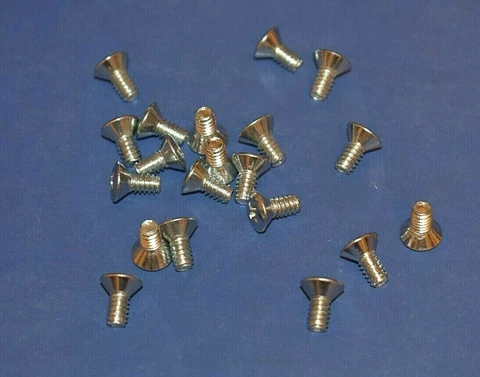 20 Oval Phillips Head Chrome Plated Brass Machine Screws 10-24 x 3/8" Faucet ??? Cover