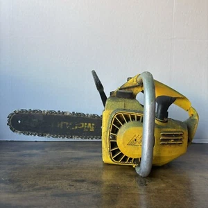 Vintage McCULLOCH MINI MAC 25 Gasoline Chain Saw with 12” Bar Runs - See Notes - Picture 1 of 24