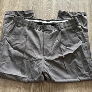 Perry Ellis Dress pants Capri Pants - Size 33 Hemmed Altered Gray - Picture 1 of 6