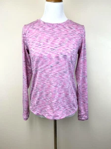 Zero Restriction S Rae Long Sleeve Tee Pink Space Dye Shirt Base Layer - Picture 1 of 4