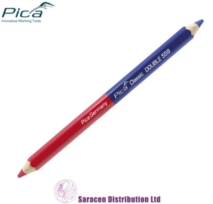 PICA CLASSIC DOUBLE SIDED MARKING PENCIL, RED & BLUE - 559 - Picture 1 of 1