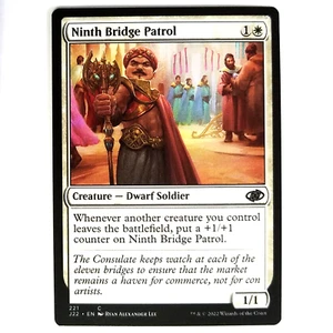 x1 Ninth Bridge Patrol J22 Common MTG M/NM White Creature Dwarf Soldier - Picture 1 of 3