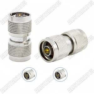1x N Type Male to N Male Plug Adapter Barrell Connector Converter Brass Straight - Picture 1 of 5
