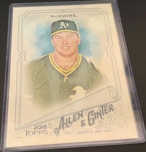 Mark MCGWIRE 2018 Topps Allen & Ginter 5x7 212 s# 33/49 - Imagen 1 de 3