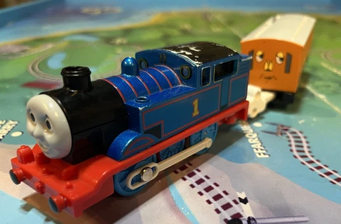 TOMY Trackmaster Steam Along Thomas Train 2005 Motorized working Cover