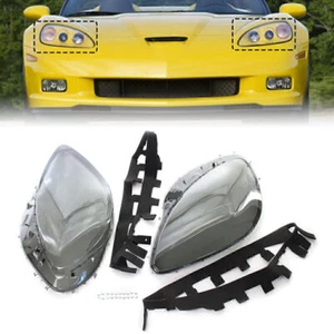 Headlight Lens Cover Head Light Lamp Clear Cover For Chevrolet Corvette C6 05-13 - Picture 1 of 8