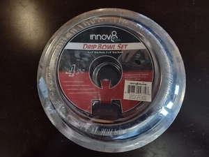 DRIP BOWL SET 2 6" & 2 8" drip pans - chrome finish NEW! innov8 home - fits most - Picture 1 of 5