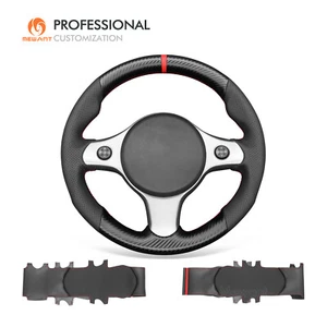 MEWANT PU fibra de carbono cuero auténtico funda de volante para Alfa Romeo 159 TI Brera 2011 - Imagen 1 de 10