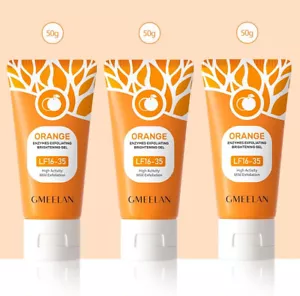 Enzymes Exfoliating Brightening Orange Gel Scrub Face Body Acne Skin(GMEELA) 50g - Picture 1 of 12