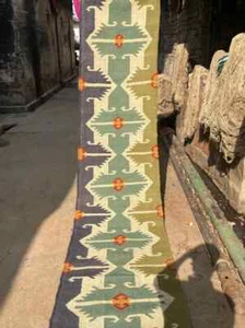 navajo rug Handmade Wool Jute Vintage moroccan Rug Kilim Rug Aztec rug - Picture 1 of 12