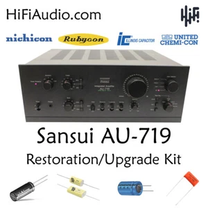 Sansui AU-719 rebuild restoration recap service kit fix repair filter capacitor - Picture 1 of 6