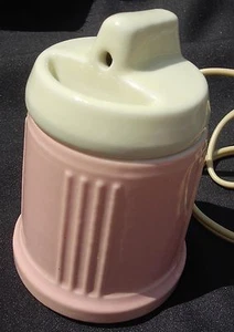 Hankscraft Baby SCALDABIBERON Vaporizzatore Vintage Rosa e Crema Ceramica - Foto 1 di 4