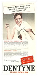 Publicidad impresa Dentyne Masticable Recibe Doble Premio 1936 Anuncio de 2/3 páginas - Imagen 1 de 4