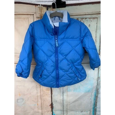 Lands End Kids 3T Blue Puffer Jacket Goose down - Image 1 of 4