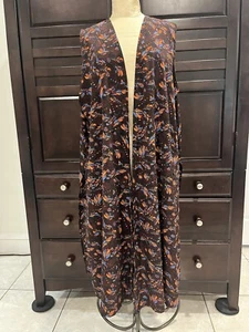 LuLaRoe Long Vest Duster Cardigan Women Size XL Sleeveless Open Pre-Owned Top. - Picture 1 of 15