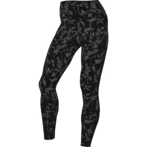 Nike One Women's High-Waisted 7/8 Printed Leggings Black & Gray New Size Small - Picture 1 of 6