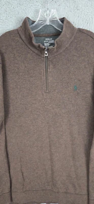 Polo Ralph Lauren Golf Cuarto Cremallera Rendimiento Elástico Pullover 2XL Para Hombres Marrón Foto 1 de 4