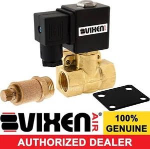 1/2" NPT SOLENOID 1PK W/ONE SLOW DOWN DUMP VALVE SUSPENSION/AIR RIDE 12V/250PSI - Foto 1 di 6