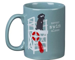 Dog Coffee Mug Never Swim Alone 20 oz, Primitives By Kathy MPN 39201 - Picture 1 of 1