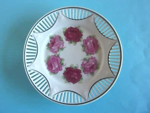 ANTIGUO PLATO DE PORCELANA AVANCE - ROSAS ROSA - Imagen 1 de 3