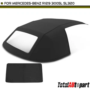 New Convertible Soft Top w/ Plastic Window Black for Mercedes-Benz 300SL SL320 - Picture 1 of 8