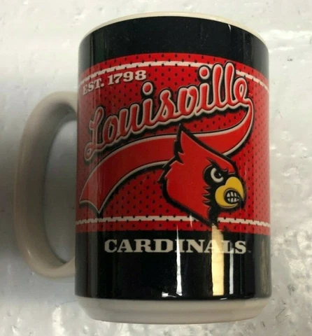 Louisville Cardinals 15oz Jersey Style Graphic Sublimated Coffee Mug Cover